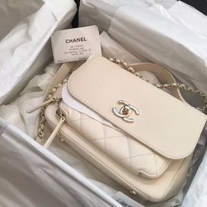 Chanel Small White Affinity 2017 Crossbody Bag